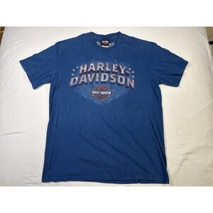 Rare Harley-Davidson Vehicle Operations York Pennsylvania T-Shirt Blue Large
